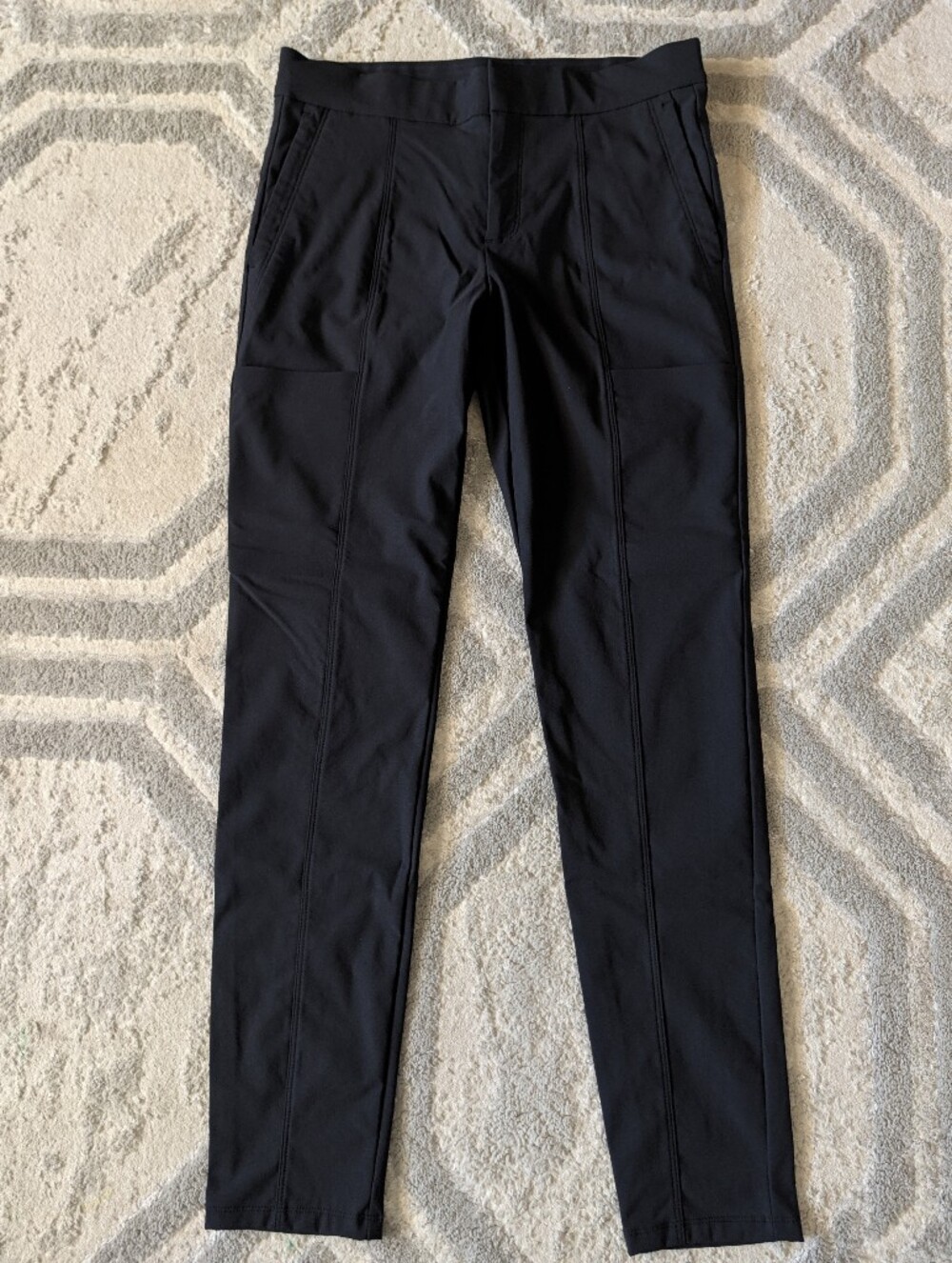 Athleta Women's Black Joggers Pockets With Zipper Size 6